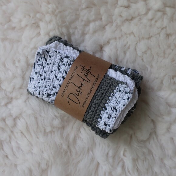 Multicolored Crochet Dish Drying Mats 100% Cotton Kitchen - Picture 6 of 13